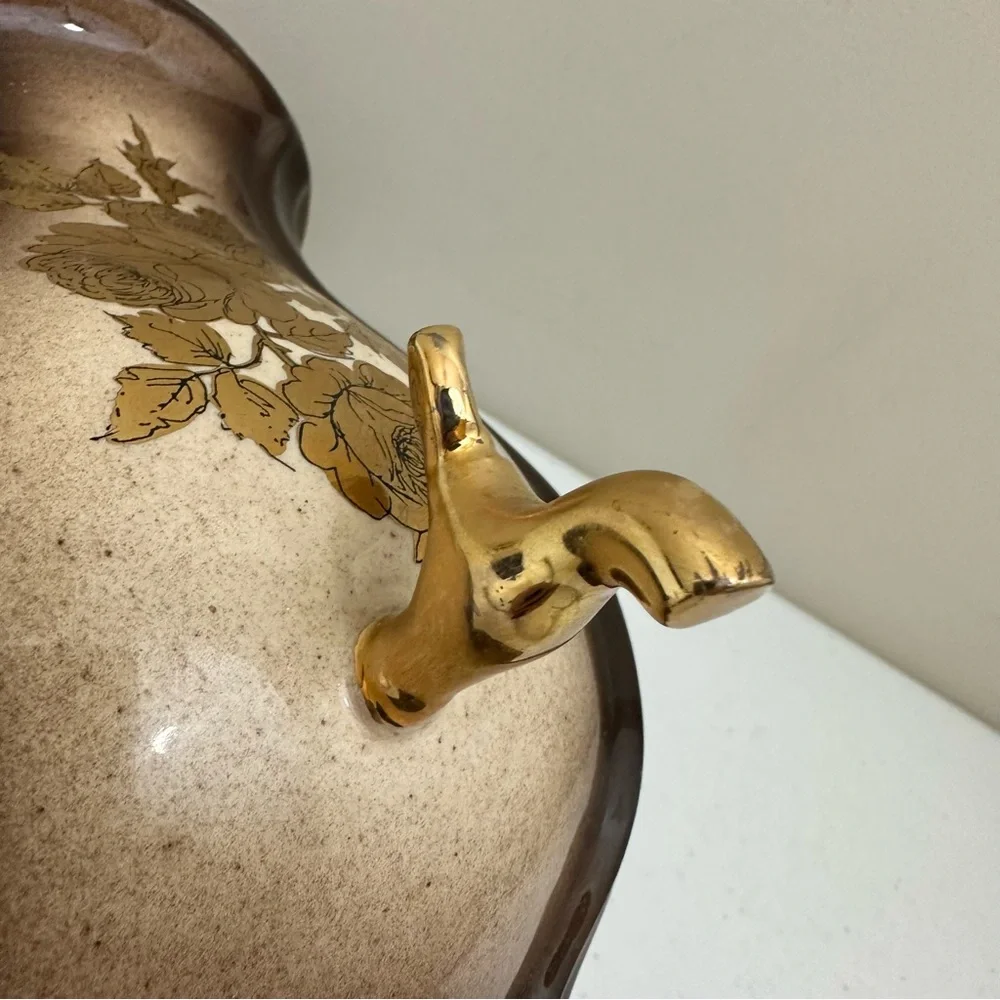 Vintage Decorative Gold Roses Wall Hanging Dispenser/Basin Top - Picture 8 of 10